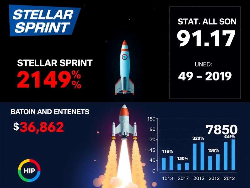Stellar Sprint statistics chart showing growth in India